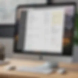 A sleek interface of a popular note-taking software for Mac