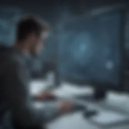 Conceptual illustration of cybersecurity awareness