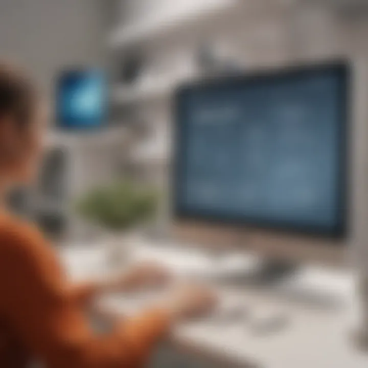 An engaging customer interaction using personalized marketing software in a retail setting.