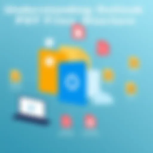 An illustration of Outlook PST file structure