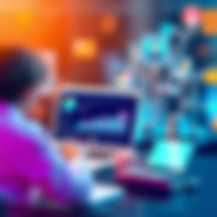 Modern business application interface