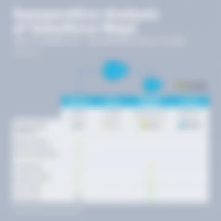 Comparison chart of Salesforce Maps and alternative services