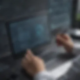 Abstract representation of secured signing in business