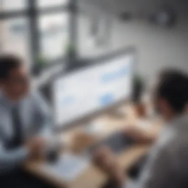 Business team discussing CRM implementation strategies