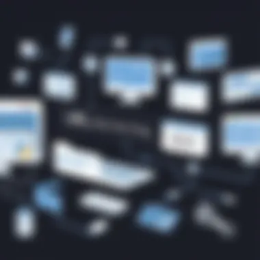 An illustration of various URL shortening tools