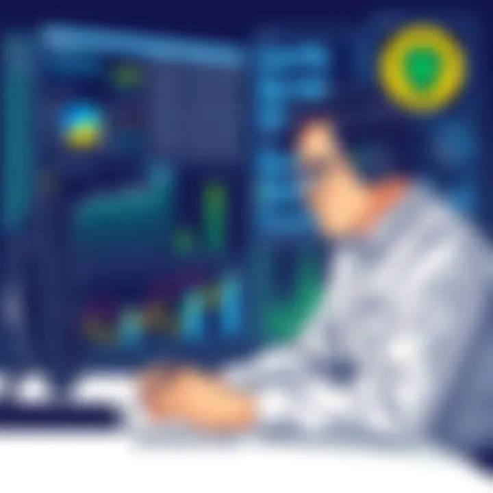Business Analysis in Cybersecurity A business leader analyzing cybersecurity data