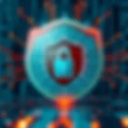 A digital shield protecting data