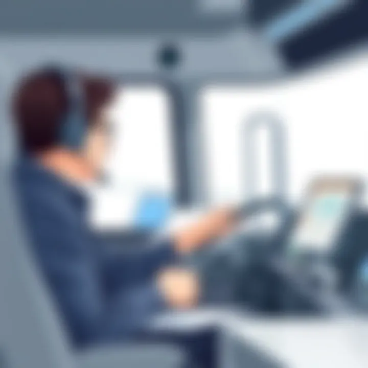 Dedicated Support for Truck Drivers Customer support representative assisting a truck driver