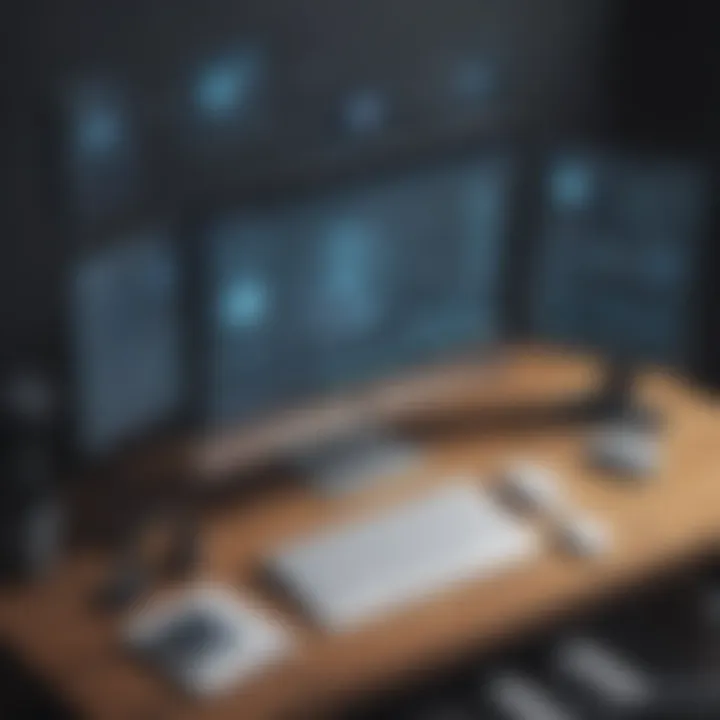 Visual representation of key selection criteria for remote software