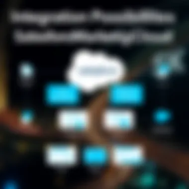 Diagram depicting integration possibilities with Salesforce Marketing Cloud