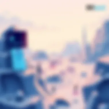 Digital landscape showcasing influencer analytics