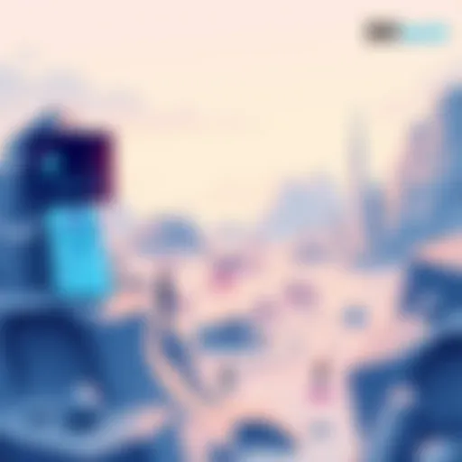 Digital landscape showcasing influencer analytics