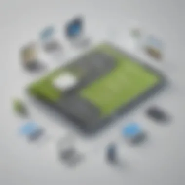 Graphic showcasing mobile capabilities of Citrix ShareFile