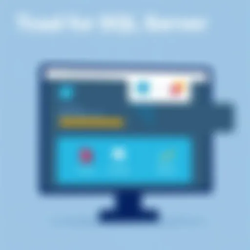 User interface of Toad for SQL Server showcasing data management features