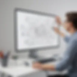 Miro's digital whiteboard showcasing collaborative features