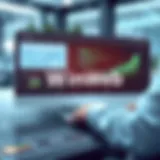 Modern business software interface