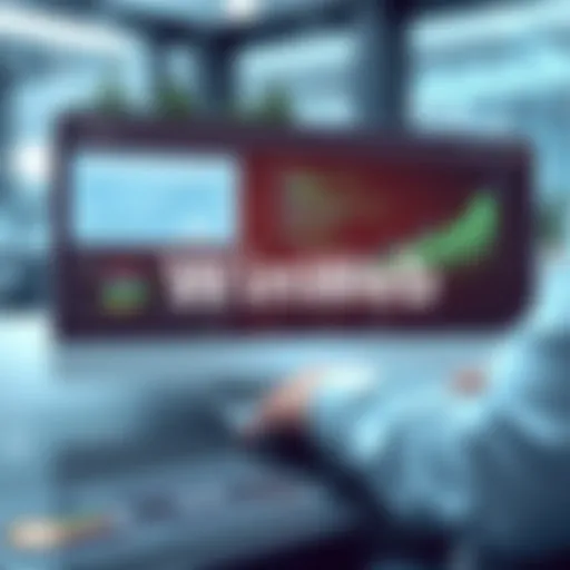 Modern business software interface