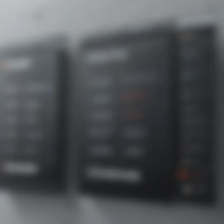 Comparison chart of Workamajig and competitors